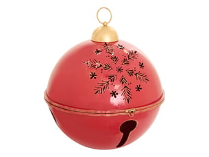 Grelot de noël en métal rouge d. 52 cm pour l'extérieur