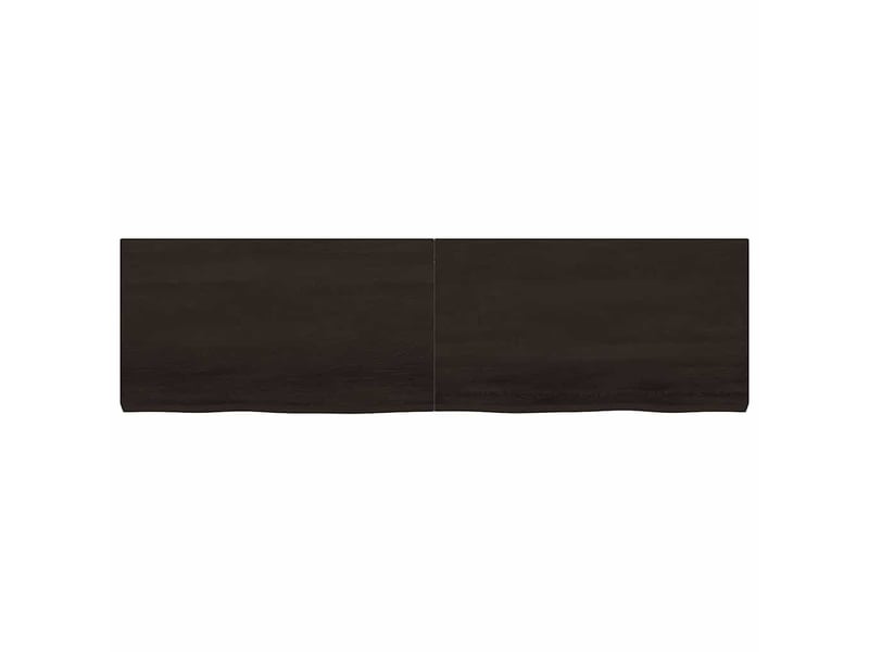 Comptoir de salle de bain, plan de travail marron foncé bois massif traité cf65879 - Conforama D