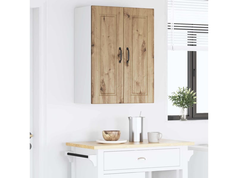  Meuble mural de cuisine, armoire de cuisine chêne artisanal 60x31x80cm  - Conforama D