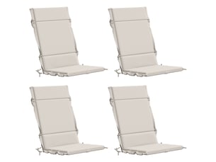 Lot de 4 coussins de chaise à dossier haut gemert cf59313