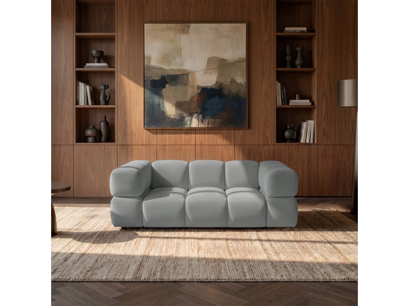  Selsey hollme - canapé - 190 cm - velours gris clair Hollme - Conforama B