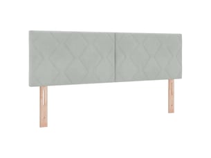 Tete de lit A poser largeur 144 cm <strong></strong> <strong></strong> argenté
