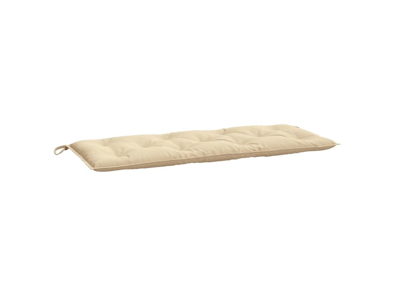  Lot de 2 coussins de banc jardin, coussins d'assise beige 120x50x7 cm tissu oxford cf58714  - Conforama D