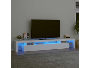 Meuble tv coloris blanc 260 cm <strong></strong> <strong></strong>