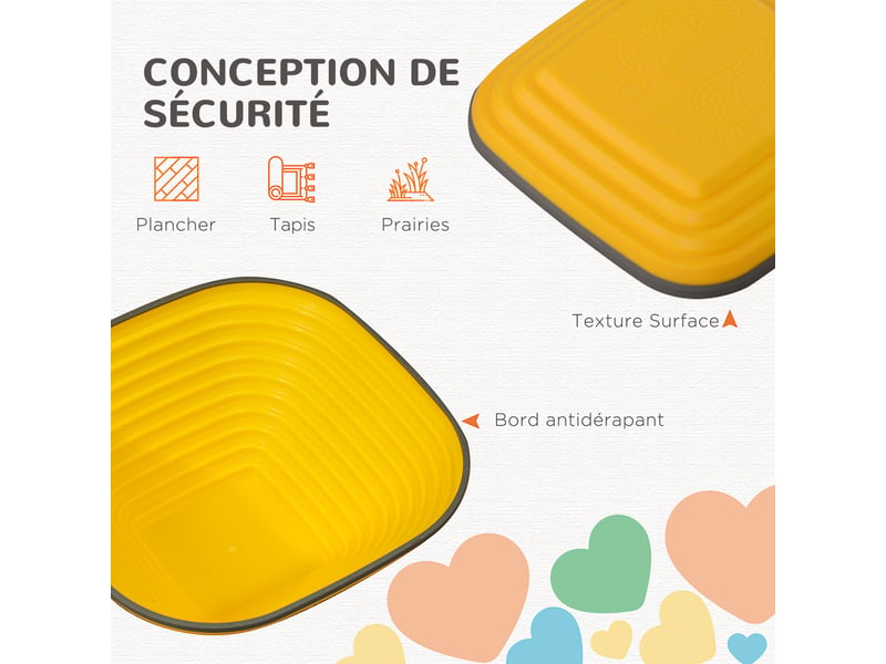  11 pièces pierres d'équilibre pour enfants parcours de motricité empilables et antidérapantes multicolore  - Conforama R