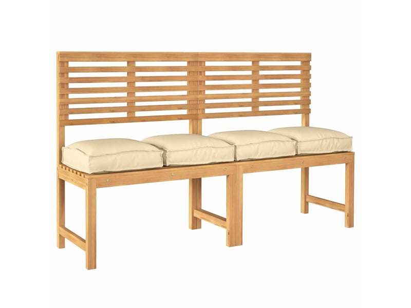  Lot de 4 coussins pour chaise, coussins d'extérieur tissu oxford beige 40 x 40 x 8 cm cf50050  - Conforama C