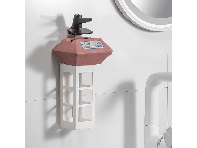 Support mural blanc en 3 pièces pour outils de coiffure, adapté aux fers à friser, lisseurs et fers à lisser.  - Conforama B