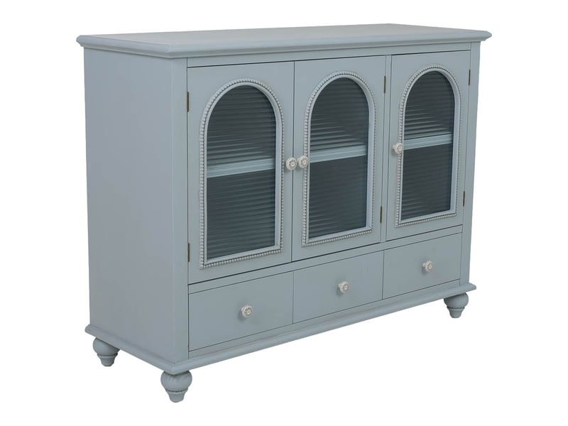  Buffet en bois bleu 105x38x80,5 cm h  - Conforama A