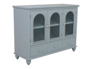 Buffet en bois bleu 105x38x80,5 cm h