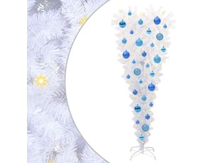 Sapin de noël, arbre de noël artificiel avec 150 led blanc 120 cm pvc et acier cf61175