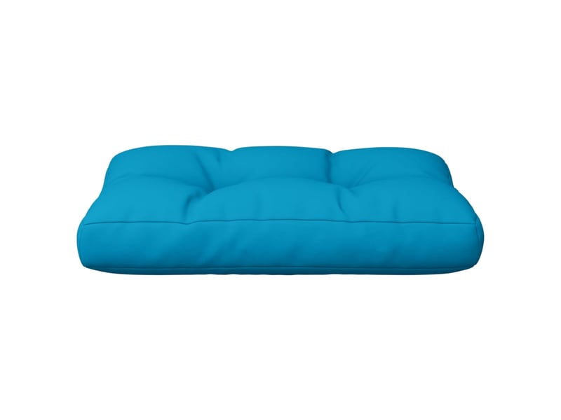  Coussin de palette, coussin de chaise, coussin de canapé bleu clair 60x40x12 cm tissu cf55305  - Conforama E