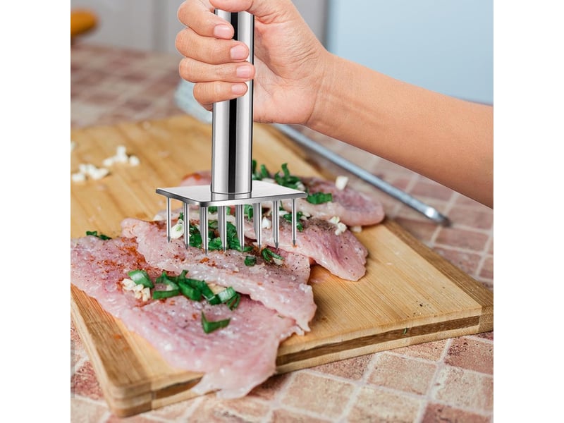 Attendrisseur de steak, agrafeuse d'attendrisseur de viande attendrisseurs de volaille avec batteur à viande attendrisseur de marteau à viande - Conforama B