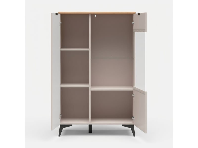  Vitrine de séjour avec porte et verre velton  - Conforama E