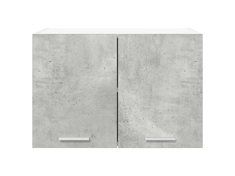  Lot de 2 armoires suspendues modernes avec grand espace de rangement 60 x 31 x 40 cm en bois d'ingénierie gris béton 02_0053216  - Conforama D