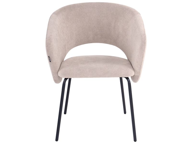 Lot de 2 chaises de salle à manger blakely tissu taupe  - Conforama E