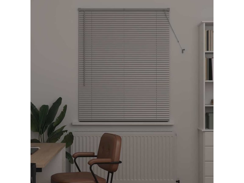 Store vénitien, store de fenêtre argenté 130 x 105 cm 25 mm aluminium cf47540 - Conforama C