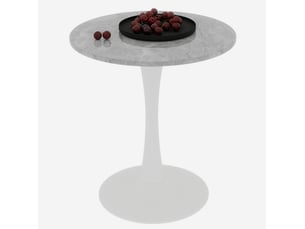 Table basse rond(e) coloris bicolore OKWISH  - 70 cmx70 cm