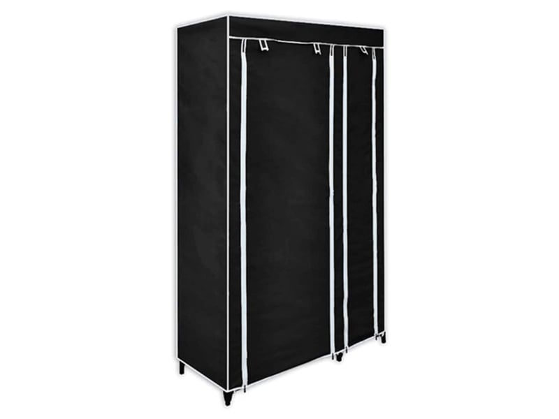  Garde-robe, armoire de rangement pliable noir 110x45x175 cm  - Conforama B