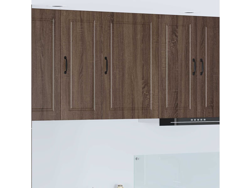  Meuble mural de cuisine, armoire de cuisine chêne brun 50x31x80cm bois d'ingénierie shl897  - Conforama B
