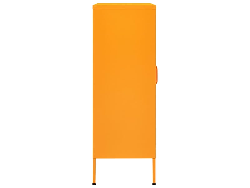  Armoire de rangement, rangement bureau jaune moutarde 80 x 35 x 101,5 cm acier  - Conforama E