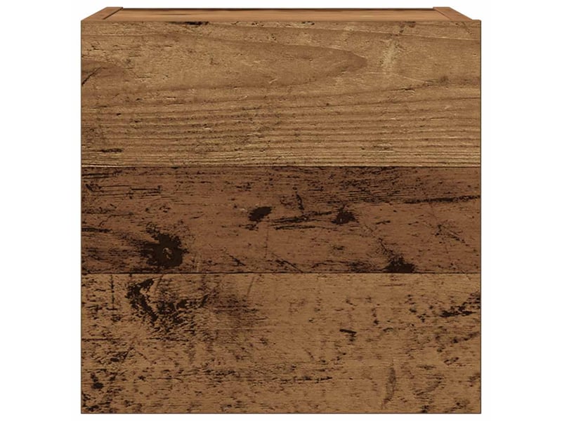 Ensemble de meuble tv - banc tv - meuble de rangement mural 5 pcs vieux bois bois d'ingénierie  - Conforama E