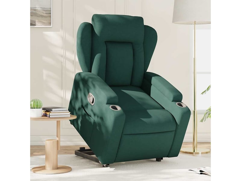  Fauteuil inclinable, fauteuil relax salon vert foncé tissu shl35398  - Conforama B