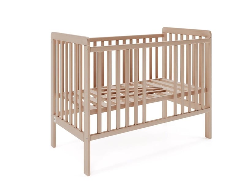 Yappyuno - lit bébé 120x60 cm - naturel 4754010385188 - Conforama C