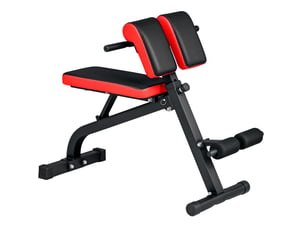 Banc de musculation 103x65 cm réglable pliable métal noir