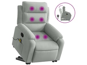 Fauteuil fixe  <strong></strong> Velours argenté