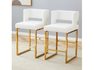 tabouret de bar <strong>HAUSS SPOLE</strong> - bicolore hauteur d'assise 66 cm vendu Par paire