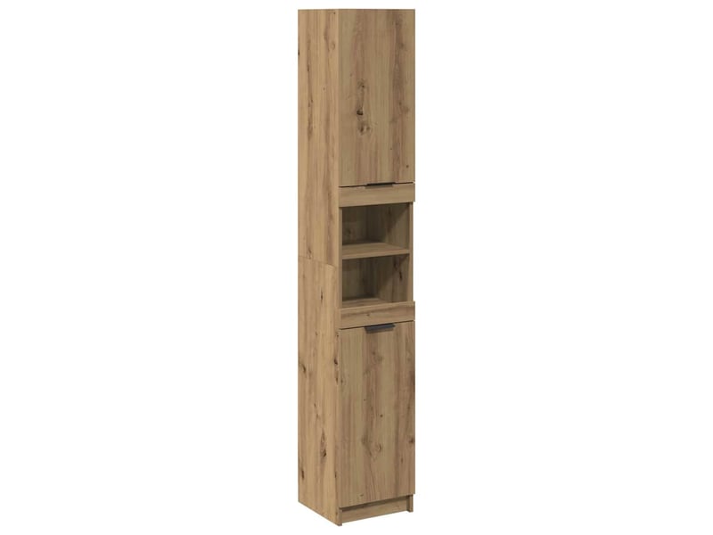  Amoire de salle de bain chêne artisanal 32x34x188.5cm bois d'ingénierie  - Conforama A