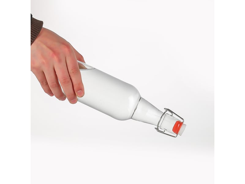 Lot de 3 bouteilles en verre avec bouchons – kit de fermentation 750ml - Conforama C