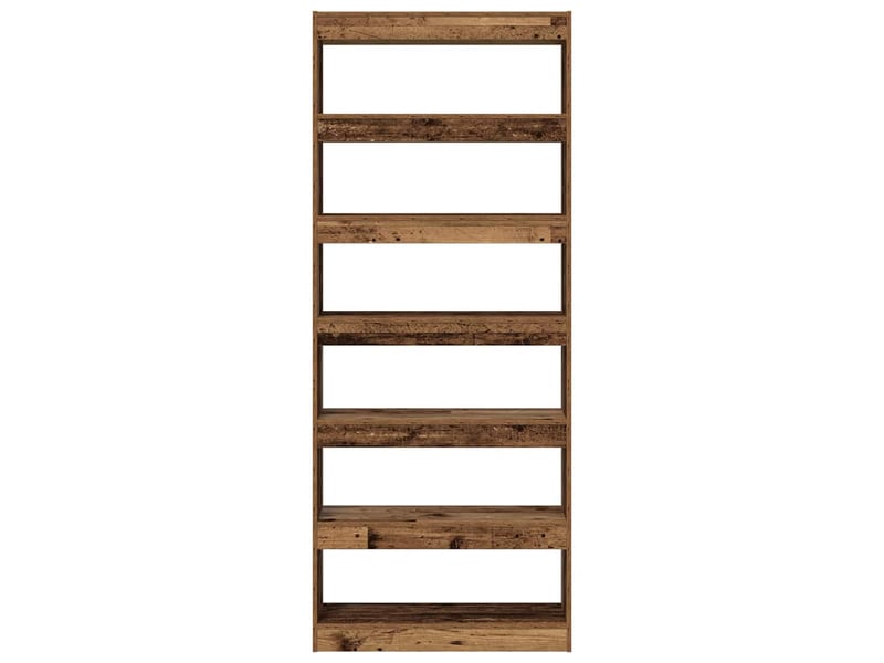  Bibliothèque 6 niveaux, armoire à livres 80 x 30 x 198 cm bois d'ingénierie shl6028  - Conforama E