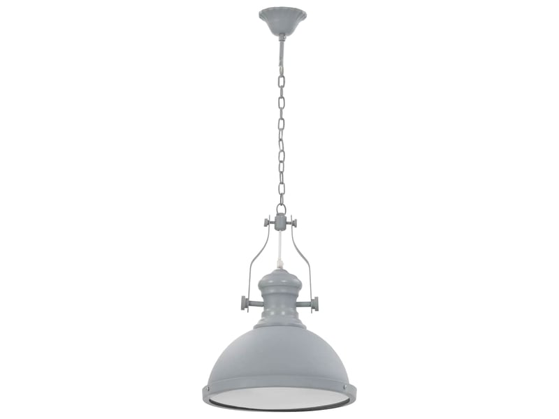  Plafonnier, lampe plafond gris rond e27  - Conforama C