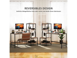 Bureau gaming    coloris bois clair
