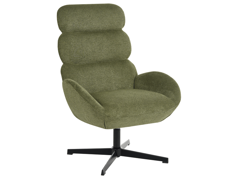  Fauteuil pivotant aalborg tissu vert  - Conforama A