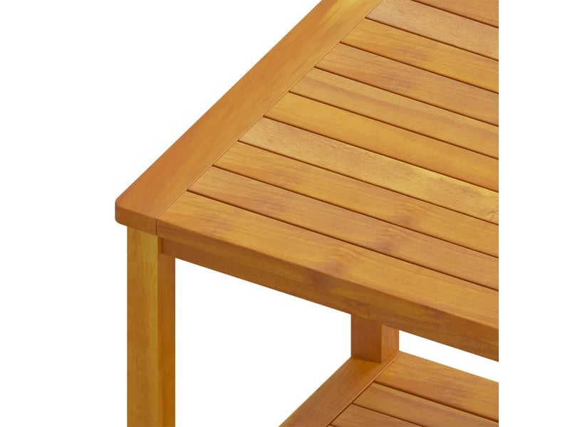  Table d'appoint | bout de canapé table basse bois d'acacia massif 45x45x45 cm  - Conforama E
