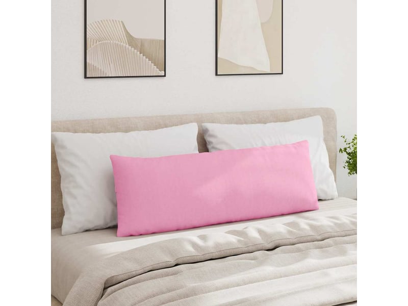  Lot de 2 coussins de canapé, coussins décoratifs tissu rose 120 x 40 cm cf58928  - Conforama D