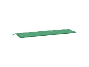 Coussin de banc de jardin, coussin d'assise vert 200x50x7 cm tissu oxford cf52861