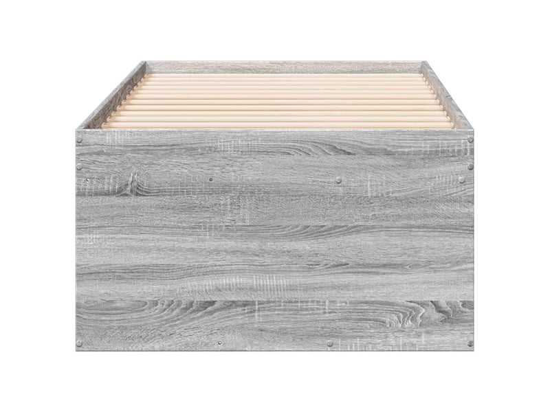  Lit simple- lit adulte -  lit de jour avec tiroirs sans matelas sonoma gris 100x200 cm  - Conforama D