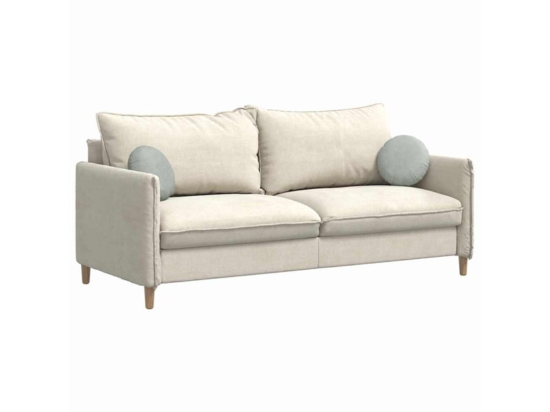  Lot de 2 coussins de siège, coussins décoratifs velours gris clair ø30 x 13 cm cf59893  - Conforama C