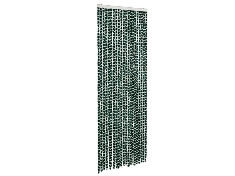  Rideau anti-mouches, moustiquaire vert et blanc 90x200 cm chenille cf43588  - Conforama A