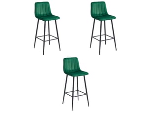 tabouret de bar <strong>SANS MARQUE</strong> - vert hauteur d'assise 76 cm vendu Par 3