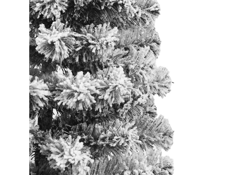  Sapin de noël artificiel, arbre de noël à charnières avec neige floquée 150 cm shl689  - Conforama E