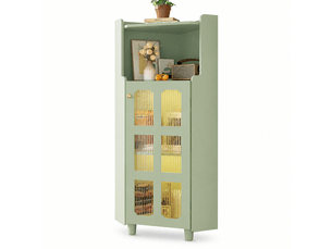 Vitrine coloris vert MODERNLUXE - 63.5 cmx124 cm
