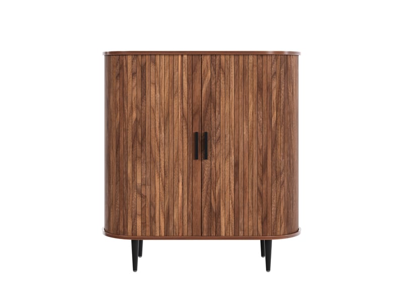  Meuble à chaussures à portes coulissantes, naturel, 85 x 40 x 93 cm  - Conforama A