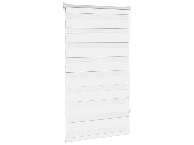 Store vénitien zebra, store de fenêtre 70,9 x 120 cm, largeur du tissu 66,7 cm, blanc cf48207 - Conforama C