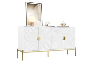 Buffet 4 porte(s) - 162 cm coloris blanc