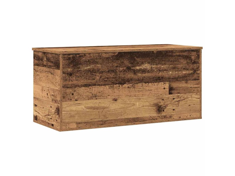  Boîte de rangement, coffre de rangement bois ancien 100x42x46 cm  - Conforama A
