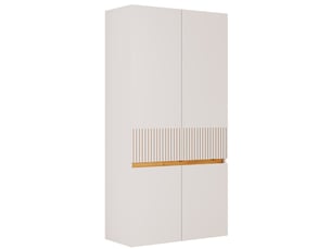 Buffet 4 porte(s) 0 tiroir(s) - 80 cm coloris blanc